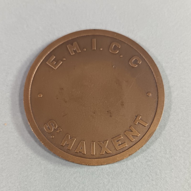 MEDAILLE EN BRONZE DE L'ECOLE MILITAIRE DE L'INFANTERIE ET DES CHARS DE COMBATS DE SAINT MAIXENT